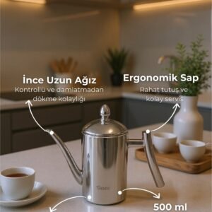 Alternative view of Bambum Zed Çok Amaçlı Çelik Demlik Yağlık Yağdanlık 500ml