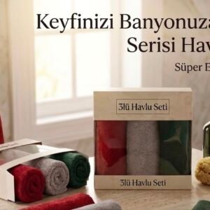 Alternative view of 3lü Kutulu 30*50 Havlu Takımı