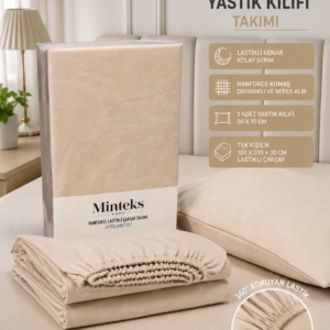 Alternative view of Minteks Ranforce Tek Kişilik Fitted (Lastikli) Çarşaf Seti