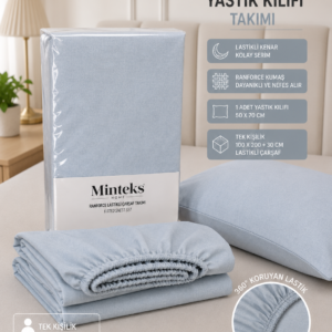 Alternative view of Minteks Ranforce Tek Kişilik Fitted (Lastikli) Çarşaf Seti