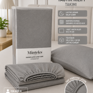 Alternative view of Minteks Ranforce Tek Kişilik Fitted (Lastikli) Çarşaf Seti